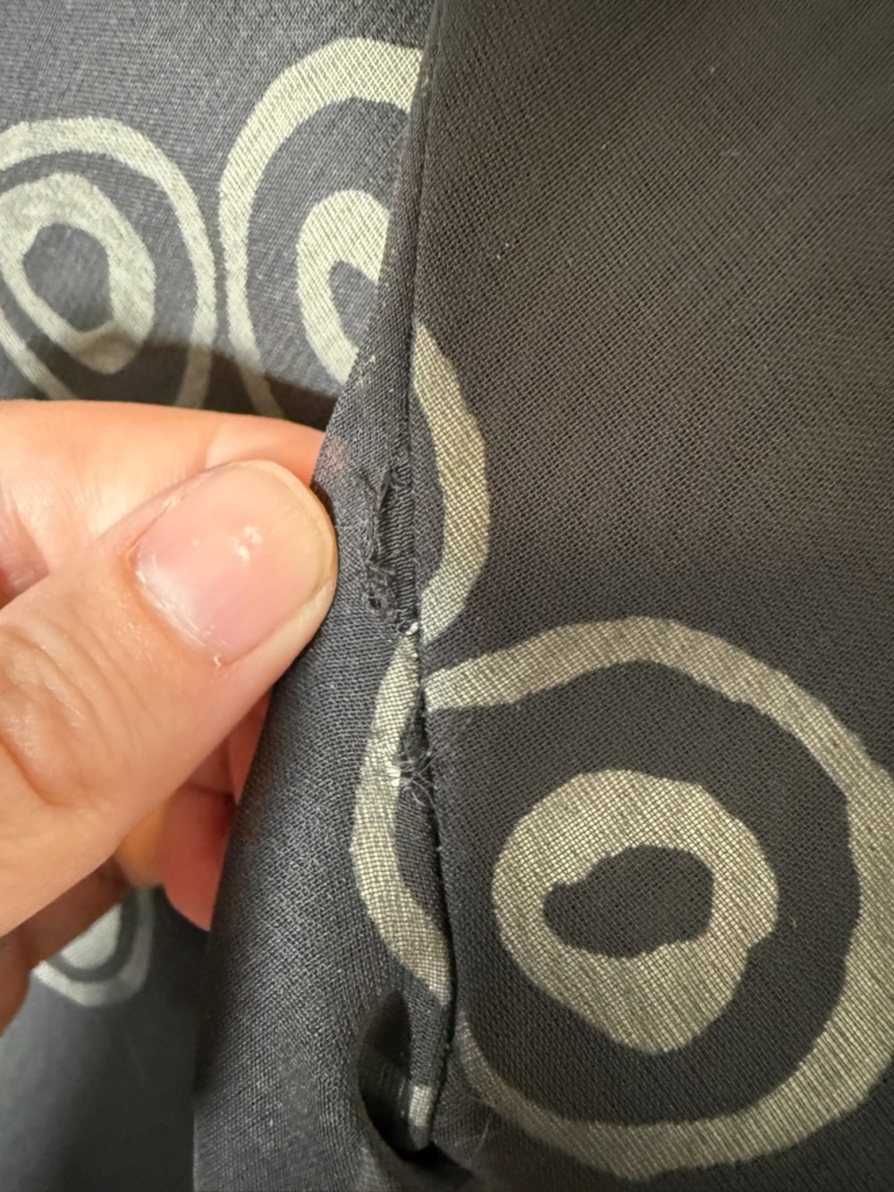 Vintage Nu-Mode Black White Dress L - Picture 6 of 6